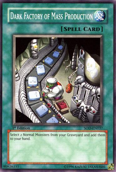 Dark Factory of Mass Production [SOD-EN037] Common Yu-Gi-Oh!