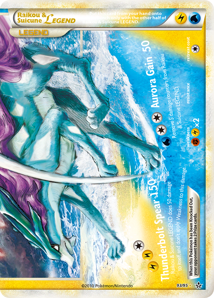 Raikou & Suicune LEGEND (93/95) [HeartGold & SoulSilver: Unleashed] Pokémon