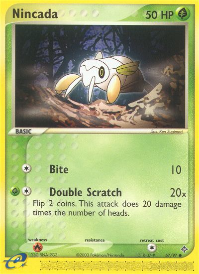 Nincada (67/97) [EX: Dragon] Pokémon