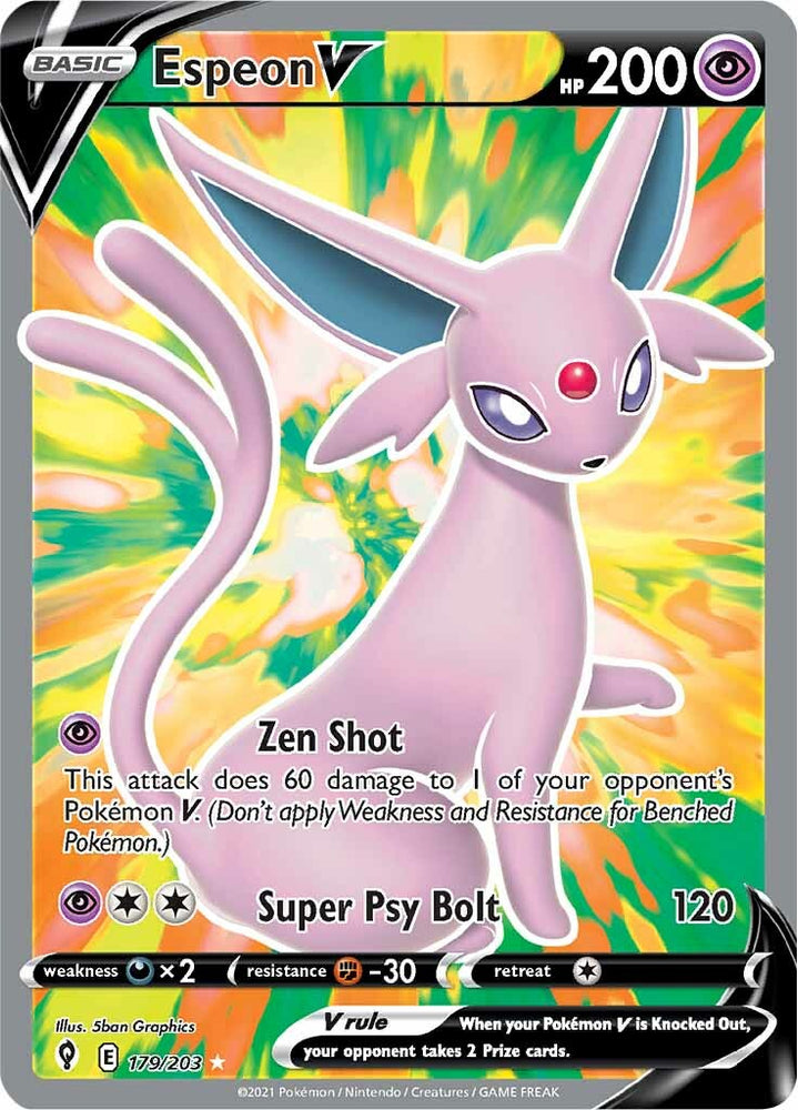 Espeon V (179/203) [Sword & Shield: Evolving Skies] Pokémon