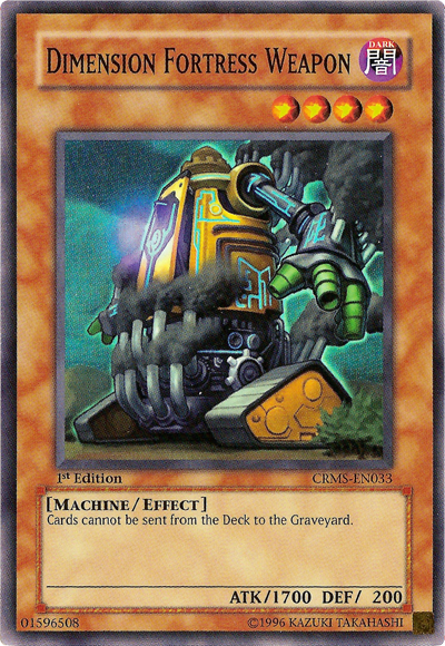 Dimension Fortress Weapon [CRMS-EN033] Super Rare Yu-Gi-Oh!