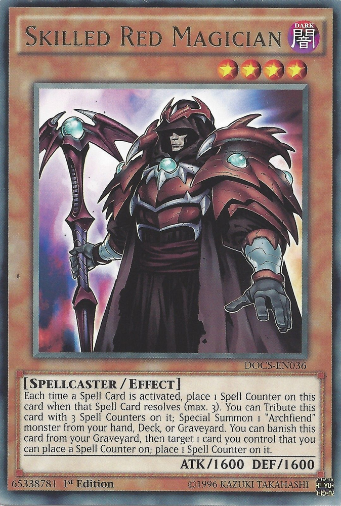 Skilled Red Magician [DOCS-EN036] Rare Yu-Gi-Oh!
