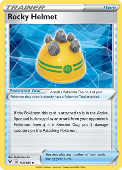 Rocky Helmet (159/185) [Sword & Shield: Vivid Voltage] Pokémon