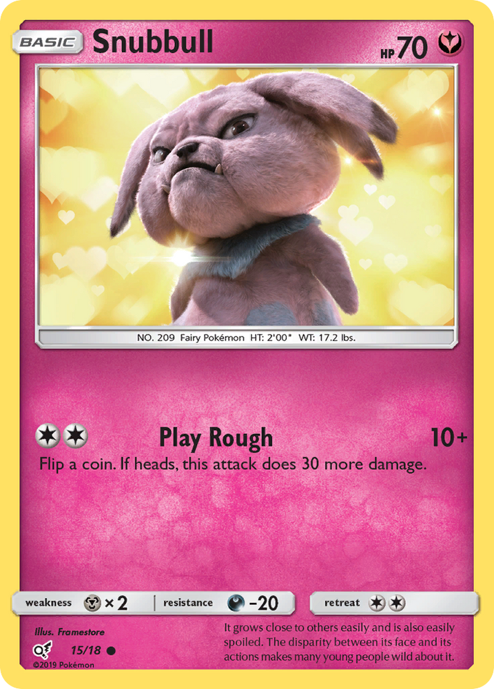 Snubbull (15/18) [Sun & Moon: Detective Pikachu] Pokémon