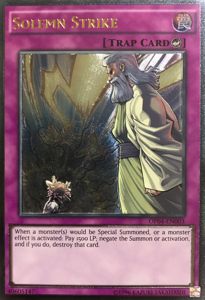 Solemn Strike [OP04-EN003] Ultimate Rare Yu-Gi-Oh!