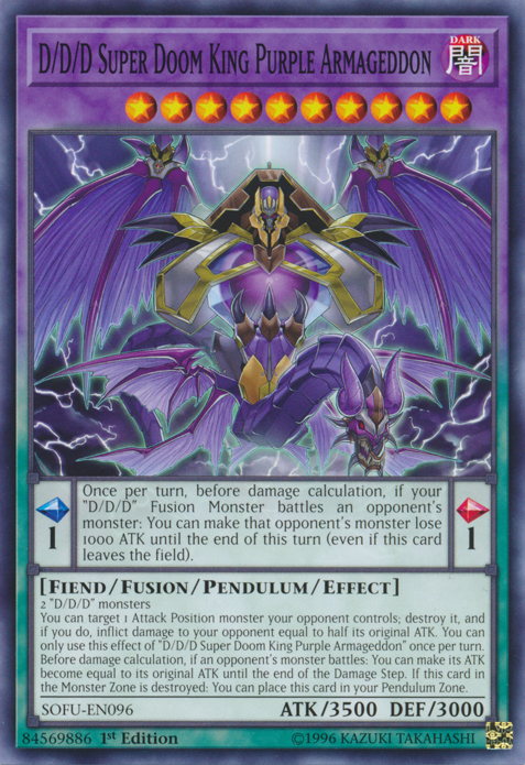 D/D/D Super Doom King Purple Armageddon [SOFU-EN096] Common Yu-Gi-Oh!