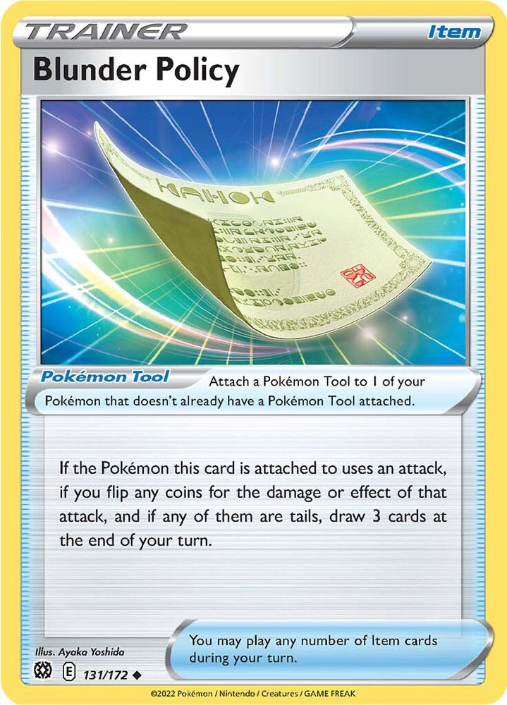 Blunder Policy (131/172) [Sword & Shield: Brilliant Stars] Pokémon