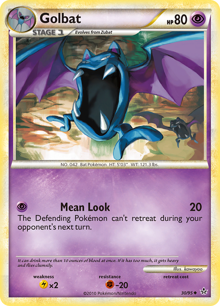 Golbat (30/95) [HeartGold & SoulSilver: Unleashed] Pokémon