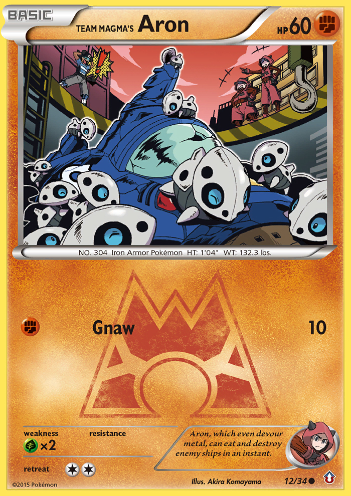 Team Magma's Aron (12/34) [XY: Double Crisis] Pokémon
