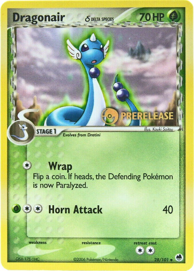 Dragonair (28/101) (Prerelease) [EX: Dragon Frontiers] Pokémon