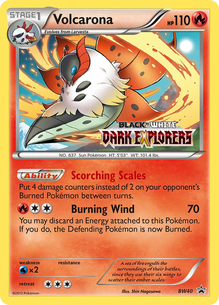 Volcarona (BW40) (Staff Prerelease Promo) [Black & White: Black Star Promos] Pokémon