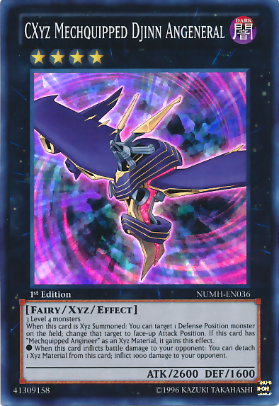 CXyz Mechquipped Djinn Angeneral [NUMH-EN036] Super Rare Yu-Gi-Oh!
