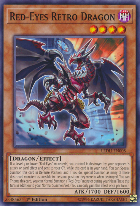 Red-Eyes Retro Dragon [LEDU-EN005] Common Yu-Gi-Oh!