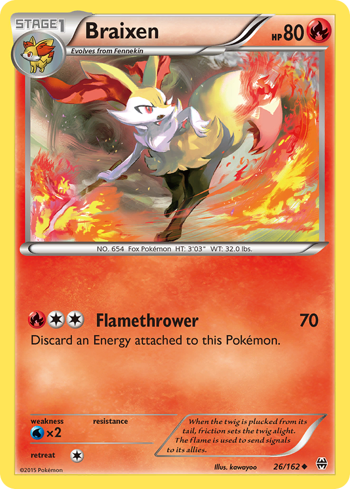 Braixen (26/162) [XY: BREAKthrough] Pokémon