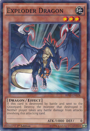 Exploder Dragon [BP03-EN028] Shatterfoil Rare Yu-Gi-Oh!