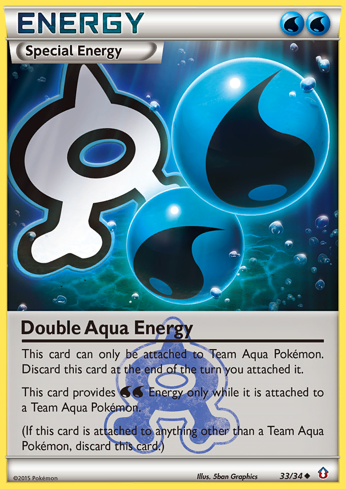 Double Aqua Energy (33/34) [XY: Double Crisis] Pokémon