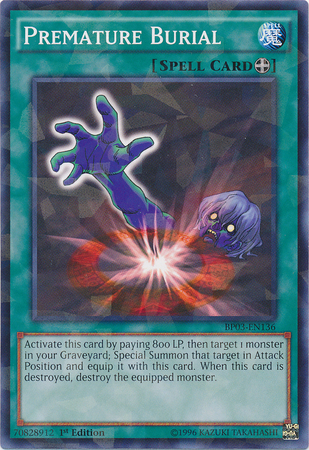 Premature Burial [BP03-EN136] Shatterfoil Rare Yu-Gi-Oh!