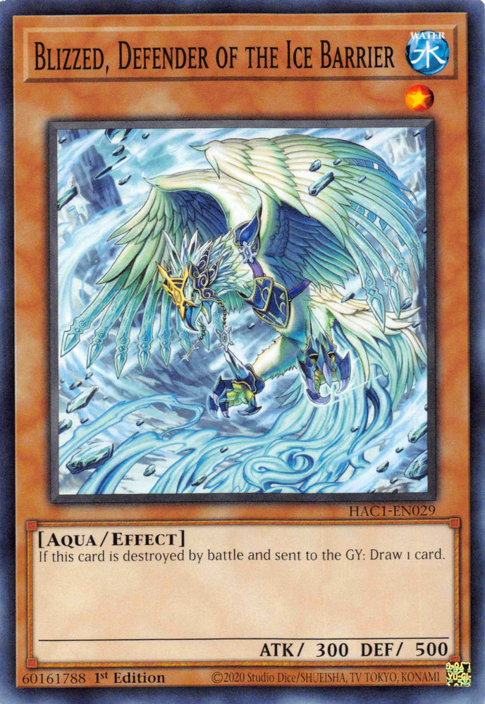 Blizzed, Defender of the Ice Barrier [HAC1-EN029] Common Yu-Gi-Oh!