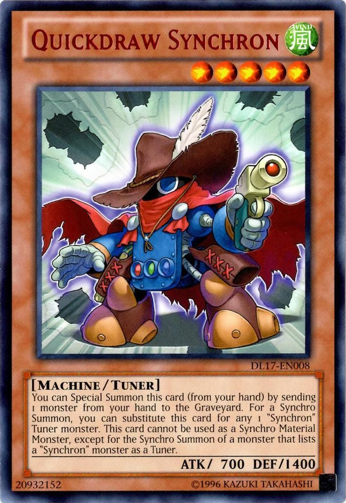 Quickdraw Synchron (Red) [DL17-EN008] Rare Yu-Gi-Oh!