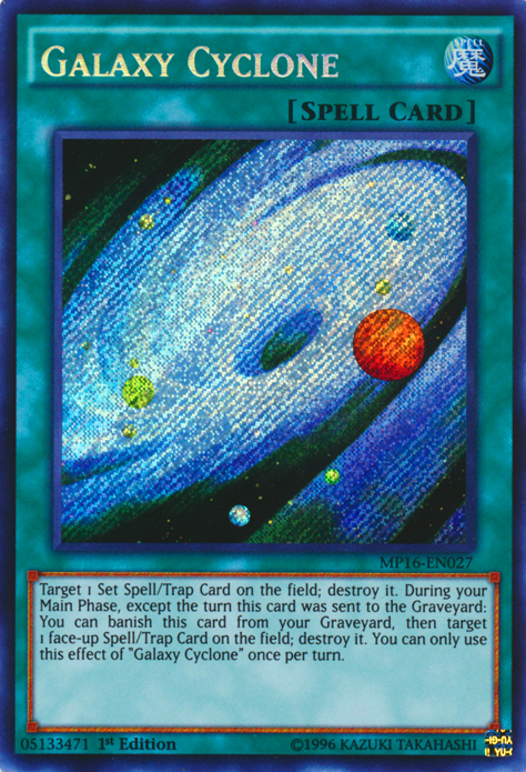 Galaxy Cyclone [MP16-EN027] Secret Rare Yu-Gi-Oh!