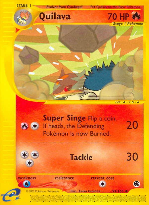 Quilava (91/165) [Expedition: Base Set] Pokémon