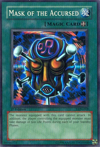 Mask of the Accursed [LON-019] Super Rare Yu-Gi-Oh!