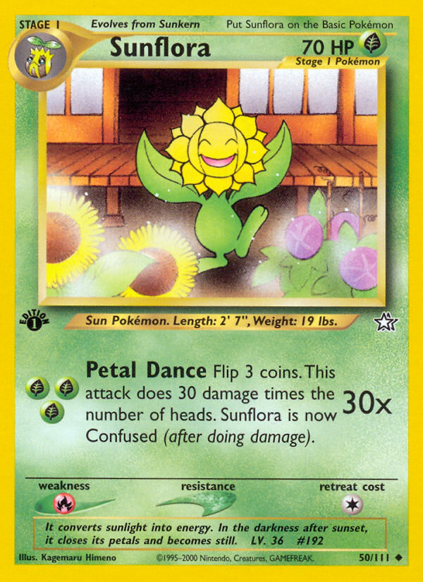 Sunflora (50/111) [Neo Genesis 1st Edition] Pokémon