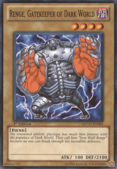 Renge, Gatekeeper of Dark World [SDGU-EN005] Common Yu-Gi-Oh!