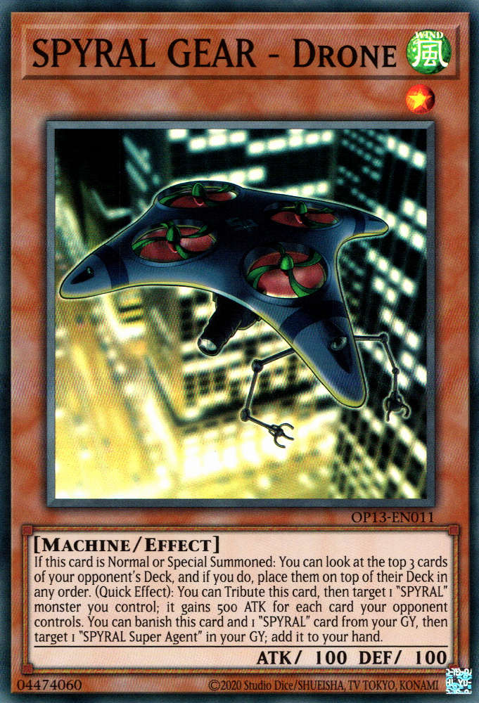 SPYRAL GEAR - Drone [OP13-EN011] Super Rare Yu-Gi-Oh!