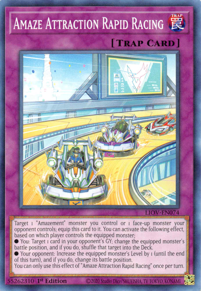 Amaze Attraction Rapid Racing [LIOV-EN074] Common Yu-Gi-Oh!