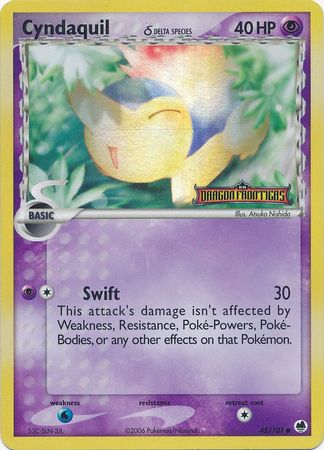 Cyndaquil (45/101) (Delta Species) (Stamped) [EX: Dragon Frontiers] Pokémon