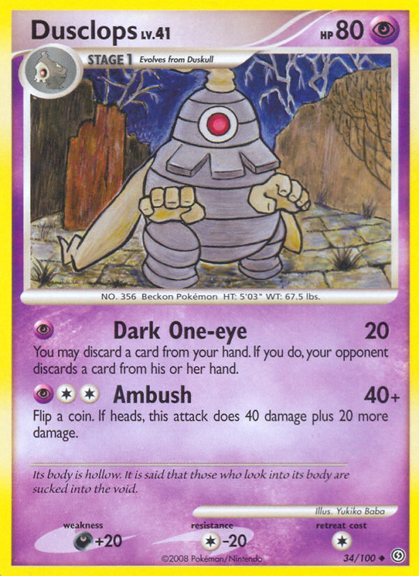 Dusclops (34/100) [Diamond & Pearl: Stormfront] Pokémon
