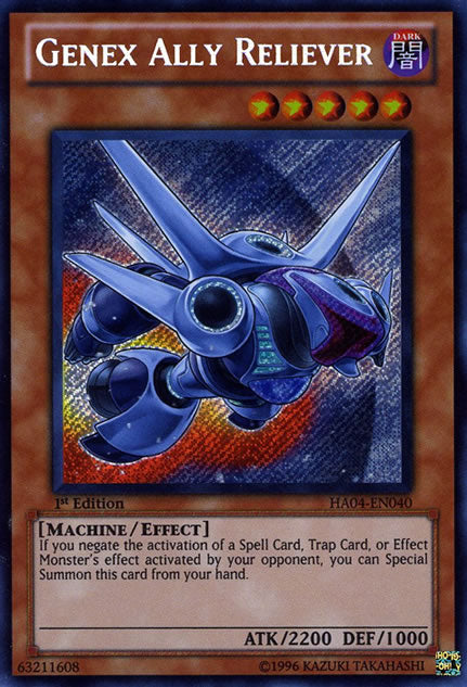 Genex Ally Reliever [HA04-EN040] Secret Rare Yu-Gi-Oh!