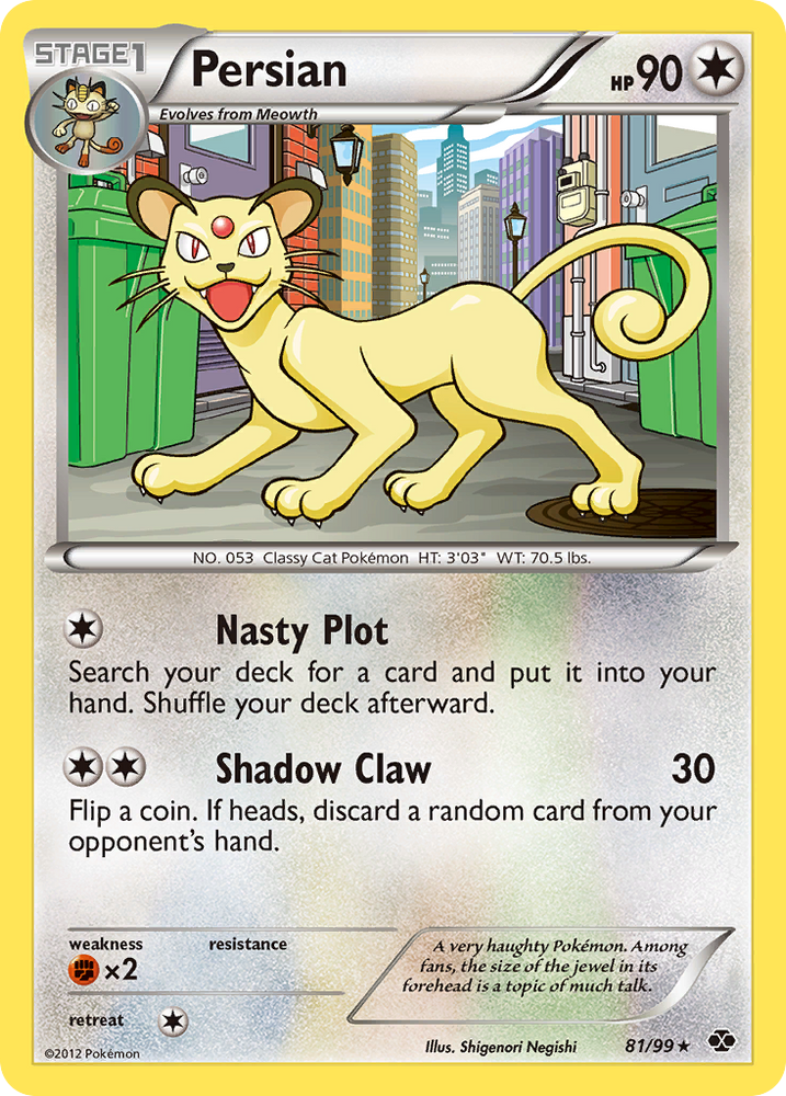 Persian (81/99) [Black & White: Next Destinies] Pokémon