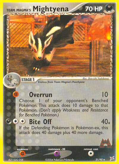 Team Magma's Mightyena (21/95) [EX: Team Magma vs Team Aqua] Pokémon