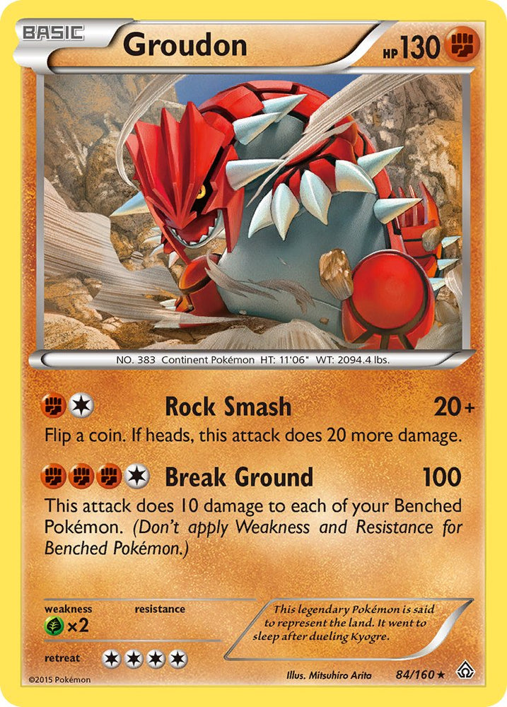 Groudon (84/160) (Theme Deck Exclusive) [XY: Primal Clash] Pokémon