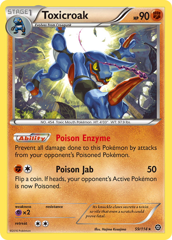 Toxicroak (59/114) [XY: Steam Siege] Pokémon
