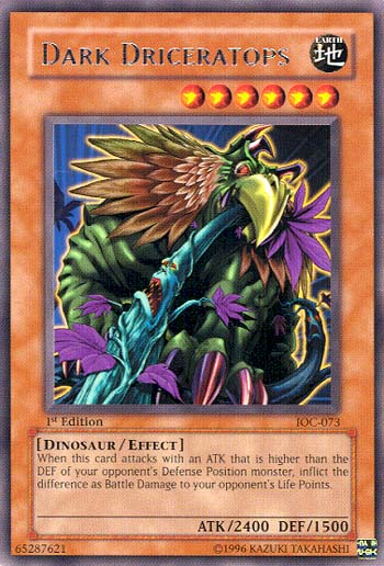 Dark Driceratops [IOC-073] Rare Yu-Gi-Oh!