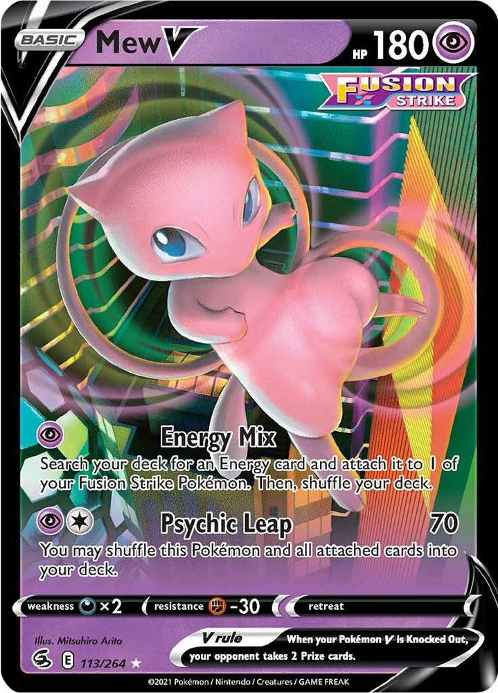 Mew V (113/264) [Sword & Shield: Fusion Strike] Pokémon