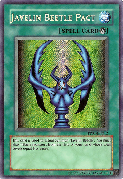 Javelin Beetle Pact [PP01-EN012] Secret Rare Yu-Gi-Oh!