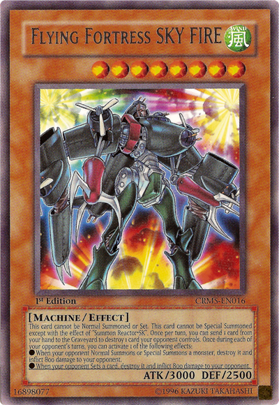 Flying Fortress SKY FIRE [CRMS-EN016] Rare Yu-Gi-Oh!
