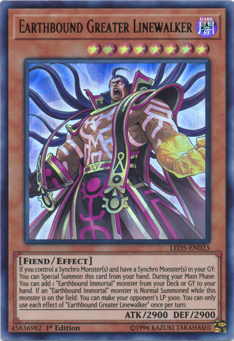Earthbound Greater Linewalker [LED5-EN023] Ultra Rare Yu-Gi-Oh!