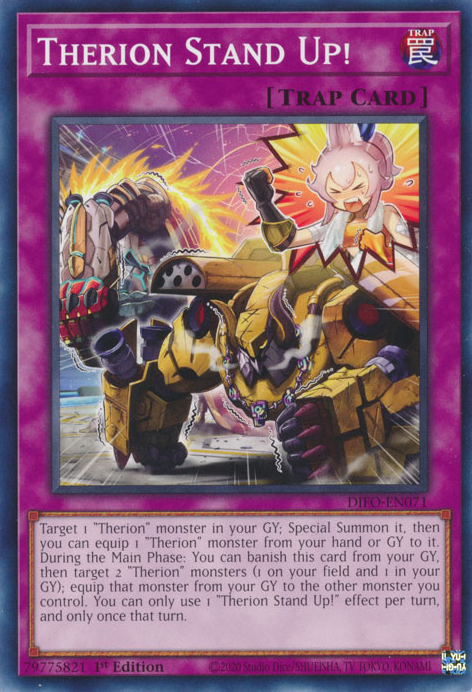 Therion Stand Up! [DIFO-EN071] Common Yu-Gi-Oh!