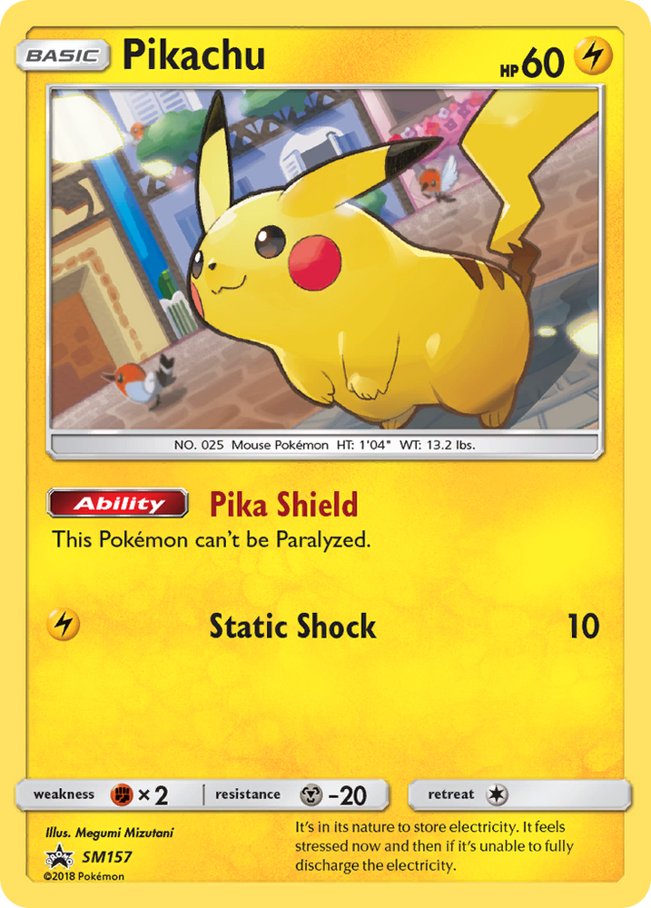Pikachu (SM157) [Sun & Moon: Black Star Promos] Pokémon