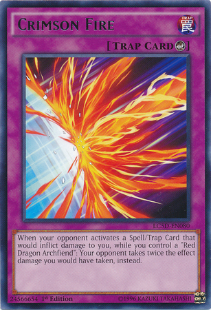Crimson Fire [LC5D-EN080] Rare Yu-Gi-Oh!