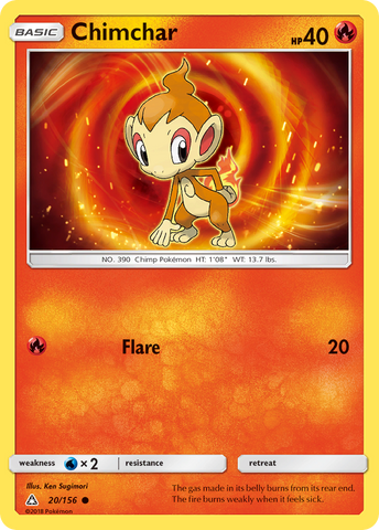 Chimchar (20/156) [Sun & Moon: Ultra Prism] Pokémon