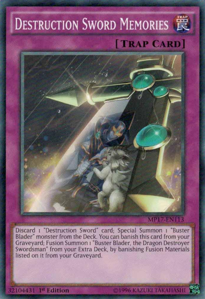 Destruction Sword Memories [MP17-EN113] Common Yu-Gi-Oh!