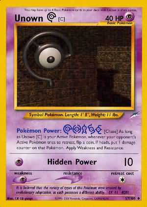 Unown [C] (57/105) [Neo Destiny Unlimited] Pokémon