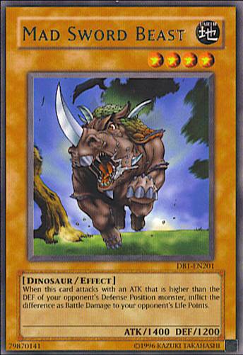 Mad Sword Beast [DB1-EN201] Rare Yu-Gi-Oh!