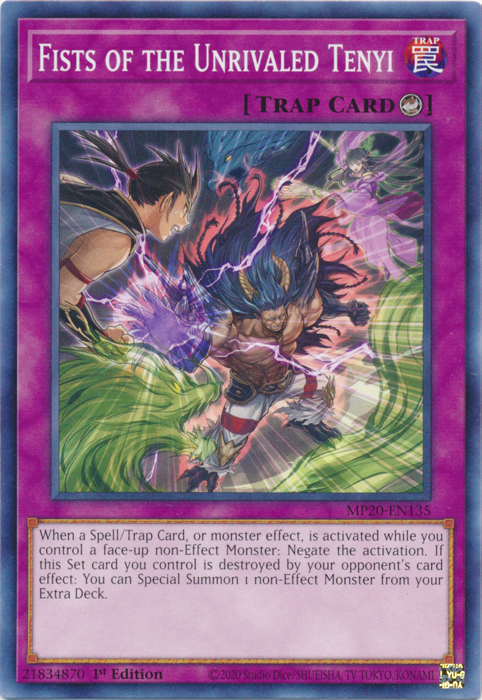 Fists of the Unrivaled Tenyi [MP20-EN135] Common Yu-Gi-Oh!
